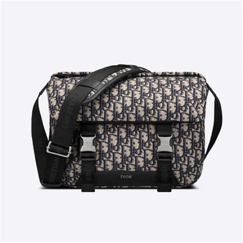 dior mens bag black|dior messenger bag men's.